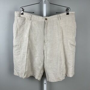 Axis LA Shorts‎ Mens Size 40 Beige Linen Rayon Blend Summer Resort